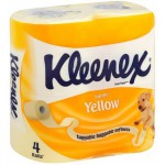 Туалетная бумага, Kleenex (Клинекс) №4 двухслойная желтая