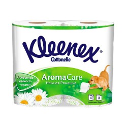 Туалетная бумага, Kleenex (Клинекс) №4 Велти ромашка белая