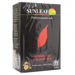 Чай черный, Sunleaf (Санлиф) 250 г 1 шт с маракуйей коробка