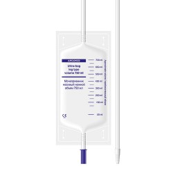Мочеприемник носимый ножной, 750 мл 1 шт арт. 0304-01-75 28 см стандартный
